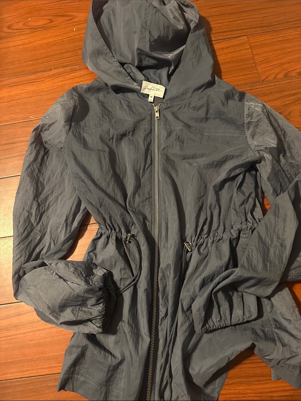 Soma Women's Hooded Jacket in Steel-blue - Picture 3 of 4